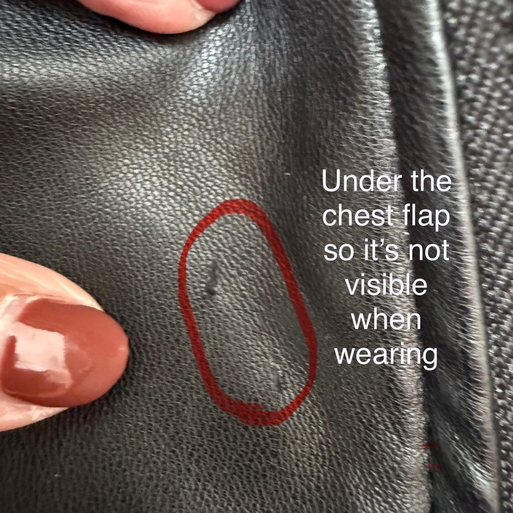 GAP Kids Girl Moto Faux Leather Jacket size small - Picture 6 of 10